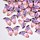 Butterfly Charm Pink Purple 15.5x22mm