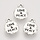 Charm Love & Peace Silver 13.5x10.5mm Nickel Free, 6 Pieces