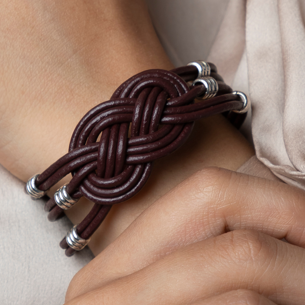 Leather Bracelet Celtic Weave