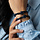 BoxKnot Leather Bracelet in Blue and Black Inspi349