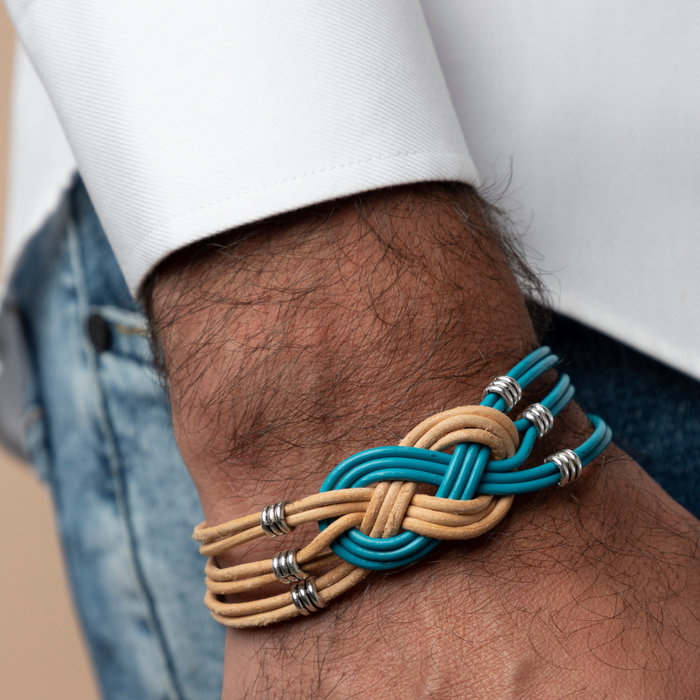 Heren Armband Maken met Keltische Knoop van Leer Inspi359