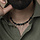 Make Shamballa Leather Necklace  for Men with Macramé  and Gemstones Inspi361
