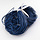 Cowhide Leather Cord 1mm Blue, 3 meter