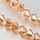 Faceted Glassbeads Bicone Rose Shine 4x4.5mm, 90 pieces