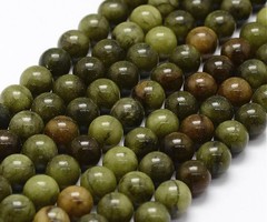 Natural Green Chinese Jade Gemstone Beads 4mm, strand 80 pieces