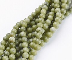 Natural Jade Edelsteen Kralen Olijf 6mm, streng 60 stuks