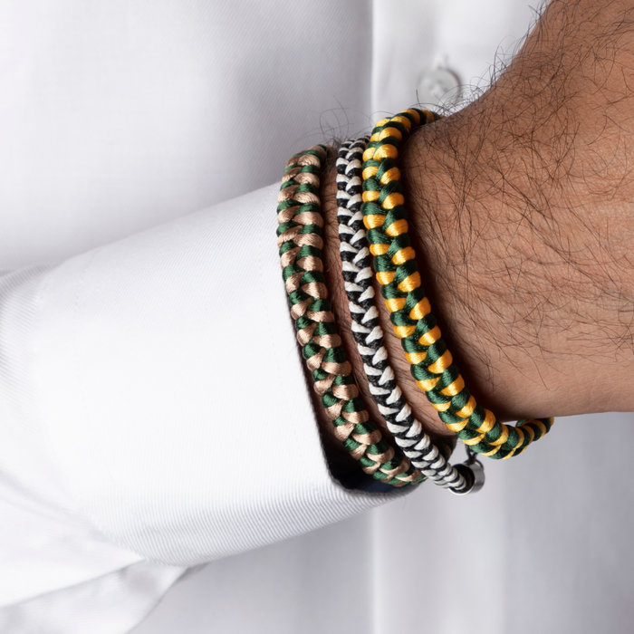 How to Braid a Men's Bracelet with Satin or Waxed Cord Inspi355