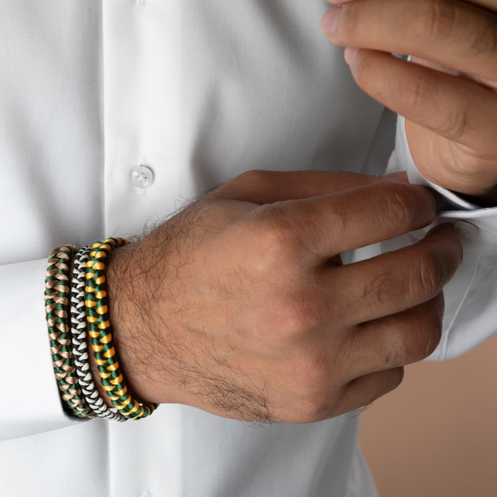 How to Braid a Men's Bracelet with Satin or Waxed Cord Inspi355