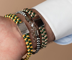Heren Armband Vlechten met Satijnkoord of Waxkoord