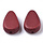 Natural Wooden Beads Teardrop Red 18x12mm, 5 pieces