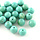 Edelsteen Look Acryl Kralen Turquoise 8mm, 50 stuks