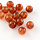 Gemstone Look Acryl Beads Round Amber 8mm, 50 piece
