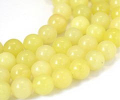Natural Lemon Jade Edelsteen Kralen 6mm , streng 39cm, 55 stuks