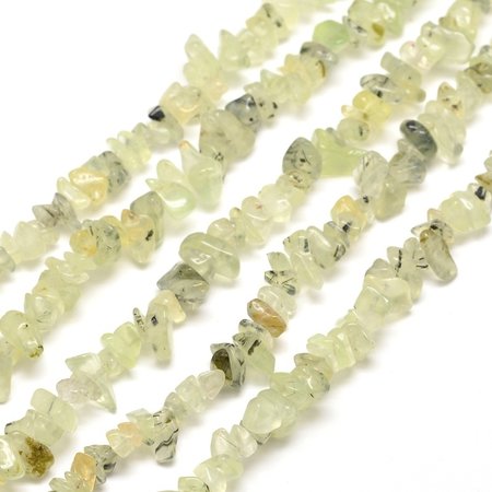 Natural Prehnite Chips 5x8mm, strand 80cm ,270 pieces