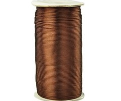 Satijnkoord Bruin 2mm, 3 meter
