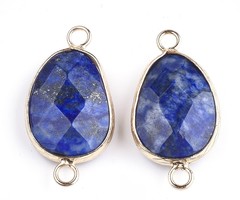 Natural Lapis Lazuli  Link 25x13mm Nickel Free