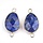 Natural Facet Geslepen Lapis Lazuli  Tussenzetsel 25x13mm Nikkelvrij