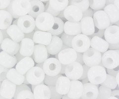 Miyuki Rocailles 4mm 6/0 Opaque White, 10 gram