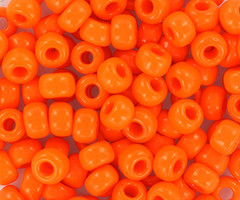Miyuki Rocailles 4mm 6/0 Opaque Orange, 10 gram