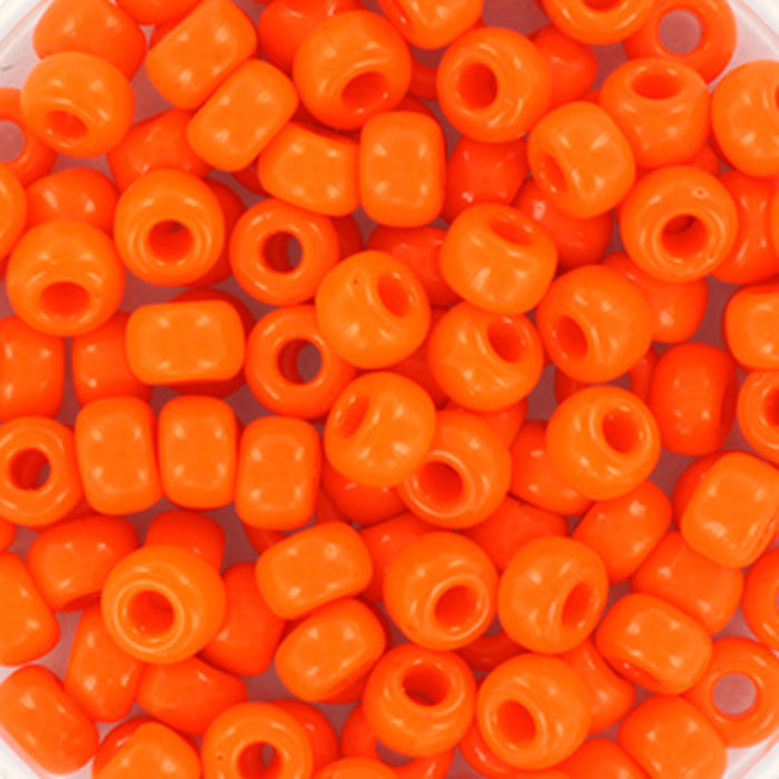 Miyuki Seed Beads 4mm 6/0 Opaque Orange, 10 grams