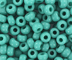 Miyuki Seed Beads 4mm 6/0 Opaque Turquoise Green, 10 grams