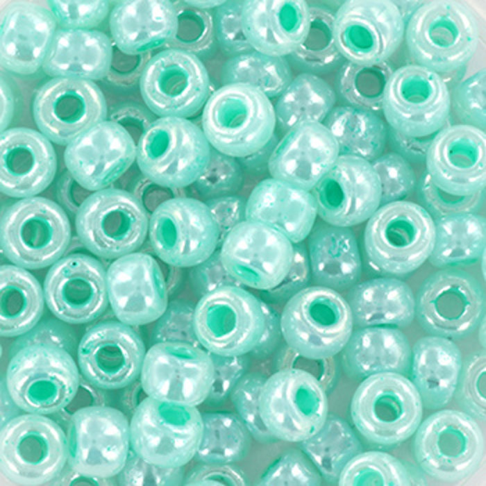 Miyuki Seed Beads 4mm 6/0 Ceylon Aqua Green, 10 grams