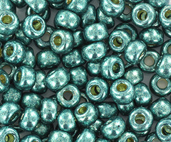 Miyuki Seed Beads 4mm 6/0 Duracoat Galvanized Sea Foam, 10 grams