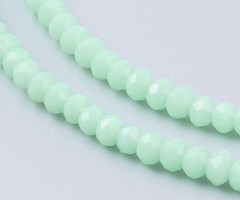 Facetkralen Mint Groen 3x2mm, 140 stuks
