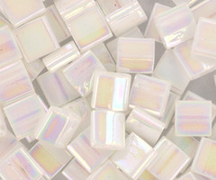 35 Stuks Miyuki Tila 5x5mm Ab White Pearl