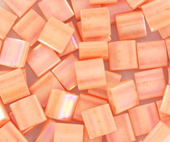 35 Stuks Miyuki Tila 5x5mm Opaque Luster Tea Rose