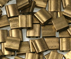 35 Stuks Miyuki Tila 5x5mm Metallic Matte Dark Bronze