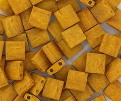 35 Stuks Miyuki Tila 5x5mm Opaque Matte Mustard