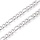 Stainless Steel Ketting Zilver 8x4mm, 1 meter