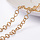 Stainless Steel Chain Gold Plated 5x1mm, 1 meter