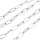 Stainless Steel Ketting Zilver 15x6mm, 1 meter