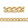 Stainless Steel Chain Golden 7x5mm, 1 meter