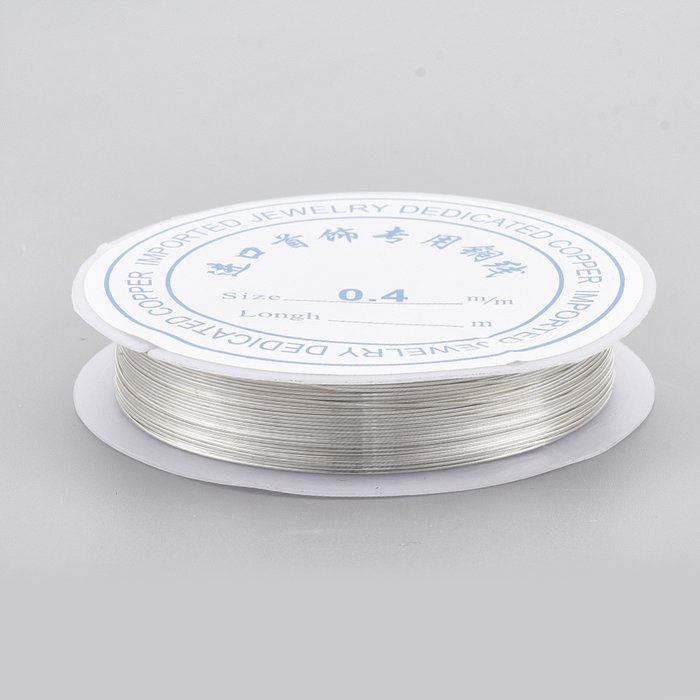 5 m Wire for Jewellery Silver 0.6mm