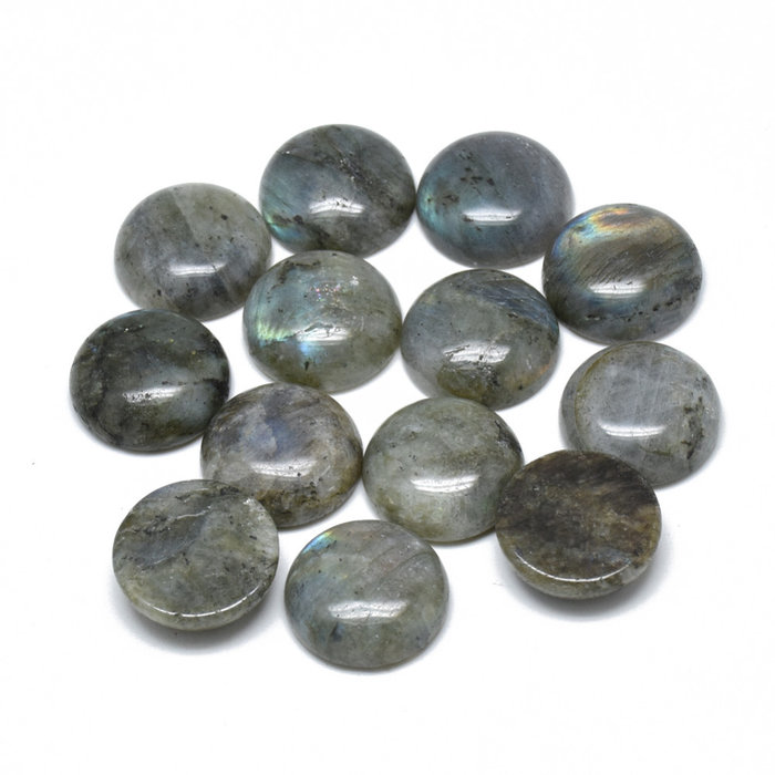 Natural Labradorite Gemstone Cabochon Rond10x5mm
