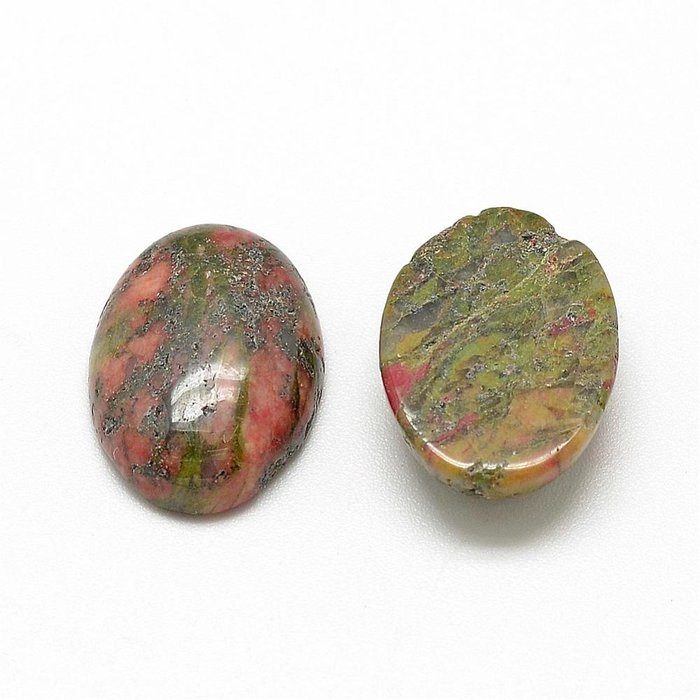Natural Unakite Gemstone Cabochon Oval 18x13x5mm