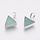 Natural Amazonite Gemstone Charm Triangle 14x12x4mm