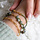 Bracelet Set with Dalmatian Gemstone Beads