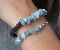 How to make a Bracelet with Gemstone Chips and Katsuki beads