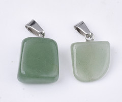 Natural Groene Aventurijn Edelsteen Bedel 25x15x10mm