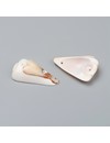 Natural Shell Link Teardrop 30x19x7mm, 5 Pieces