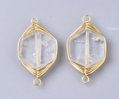 Natural Quartz Crystal Edelsteen 23x12x4mm