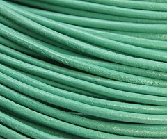 3 meter DQ Leer 2mm Mint Groen