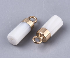 Natural Zoetwater Schelp Bedel 14x5mm
