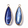 Natural Freshwater Shell Charm Teardrop 32x11x5mm