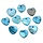 Natural Freshwater Shell Charm Heart 12x13x2mm, 10 Pieces