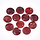 Natural Akoya Shell Charm Round Red 15x2mm, 20 Pieces